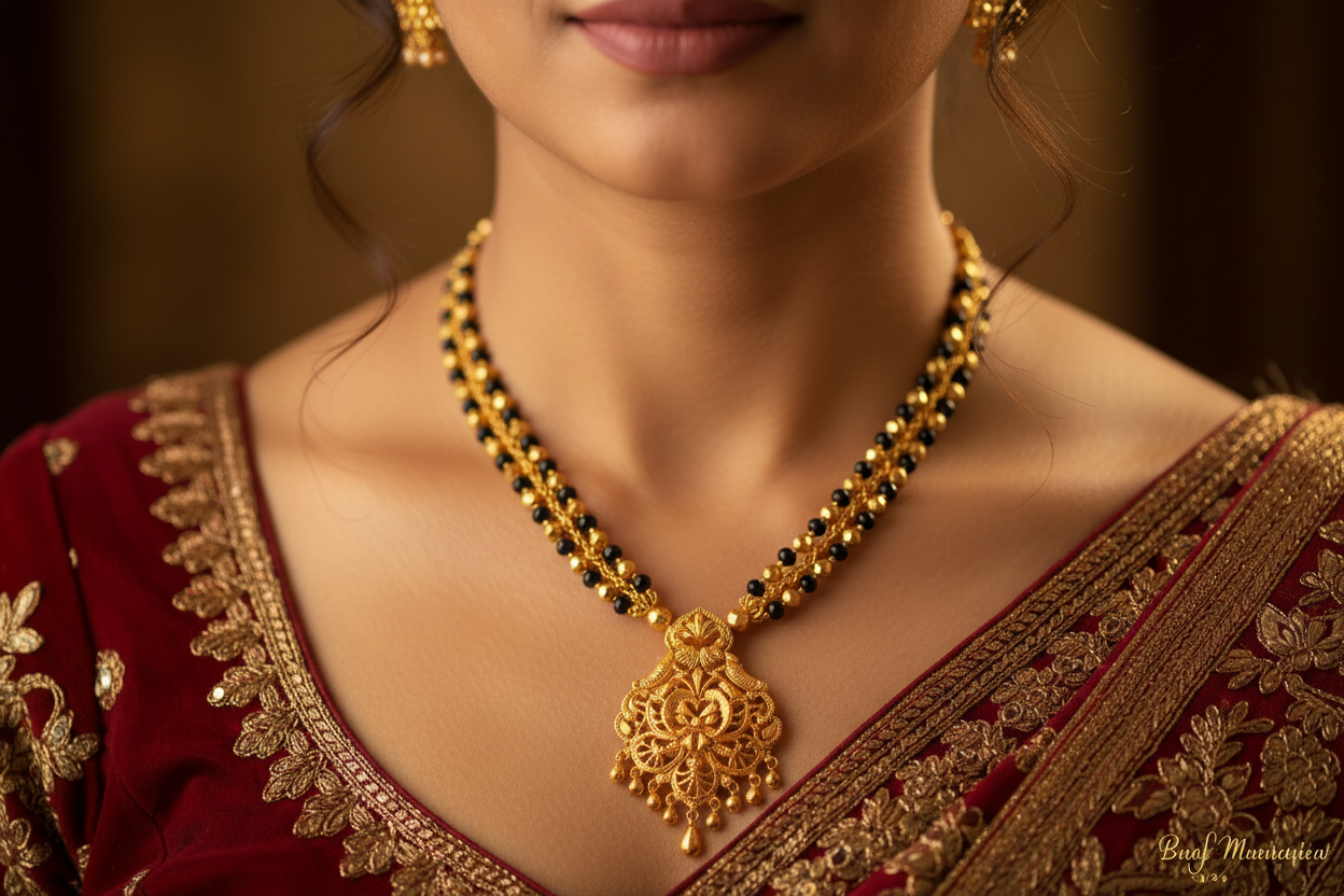 Highlights the mangalsutra