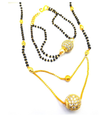 Stylish Single Ball and Hand Mangalsutra Necklace | Traditional Indian Jewelry with Unique Design | Perfect for Weddings & Special Occasions
