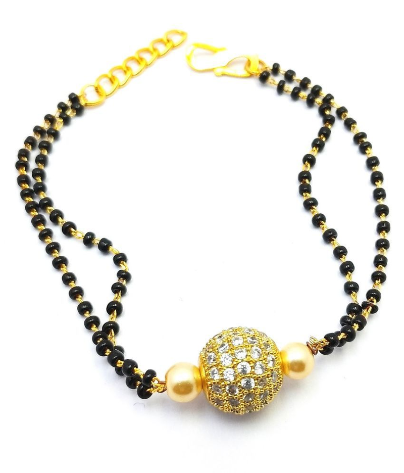 Stylish Single Ball and Hand Mangalsutra Necklace | Traditional Indian Jewelry with Unique Design | Perfect for Weddings & Special Occasions