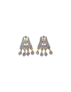 American Diamond Mangalsutra Necklace, Gold-Plated, Black Beaded Chain, Traditional Design