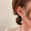 TheVineGirl  Korean Studded Wing Pearl Tassel Drop Earrings For Women And Girls Metal Drops & Danglers