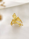 Golden Flutter Butterfly Ring