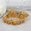 Antique Matte Gold Maa Lakshmi Kada Bangle for Women | Temple Jewellery | Openable Screw Brass Bangle