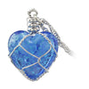 Glow in the Dark Crystal Heart Necklace