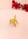 Golden Flutter Butterfly Ring
