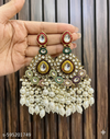 Traditional Kundan Pearl Chandbali Earrings