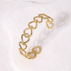 Anti tarnish Cuff | Heart loop cuff | Adjustable Bracelet for Women & Girls | tarnish free jewellery for women & girls | anti tarnish jewellery