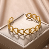 Anti tarnish Cuff | Heart loop cuff | Adjustable Bracelet for Women & Girls | tarnish free jewellery for women & girls | anti tarnish jewellery