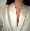 The Vine Girl Long Butterfly Necklace Adjustable Pearl