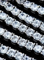 Diamond Linear Drop Earrings