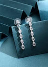 Diamond Linear Drop Earrings